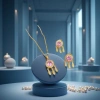 Fruit shell wind chime pendant, pendant accessories, alloy wind chime, fruit shell decorative accessories details Picture